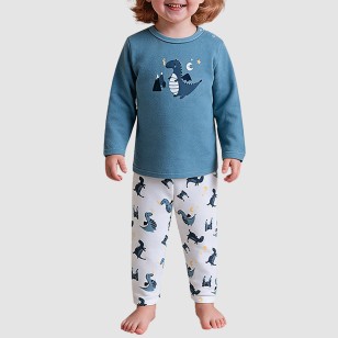 Velvet soft and comfortable boys' pajama set